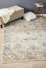 Sanremo - Ivory Blue - Transitional Rug - RugsPlusOnline