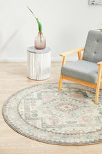 Avenue Frances - Silver - Round - Rug