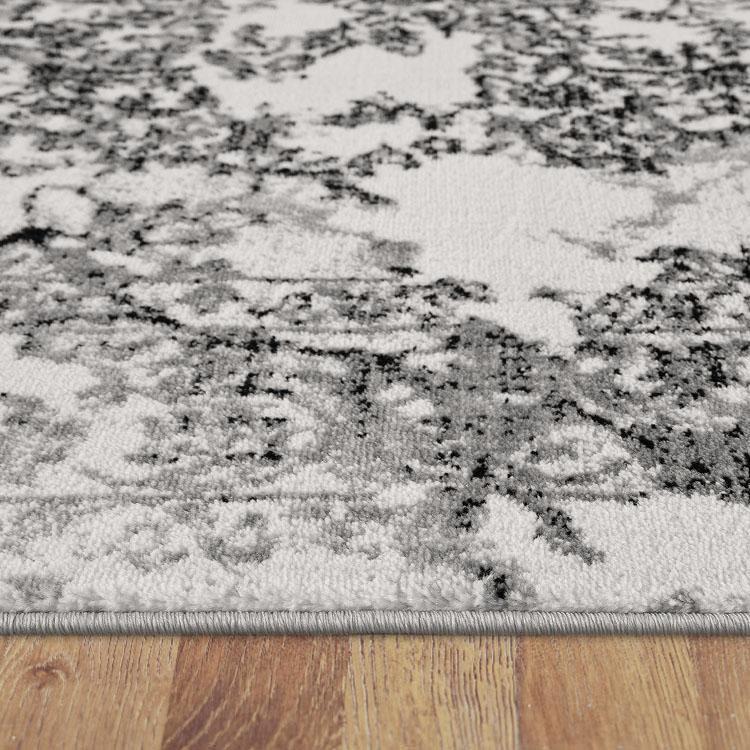 Desire 3446 grey transitional traditional designer heat-set polypropylene round rug