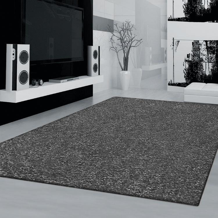 Europa 1000 dark grey plain colour designer rug