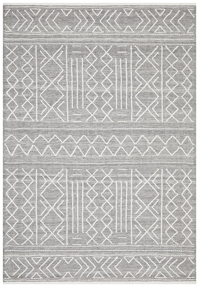 arya stitch woven silver grey rug full size image