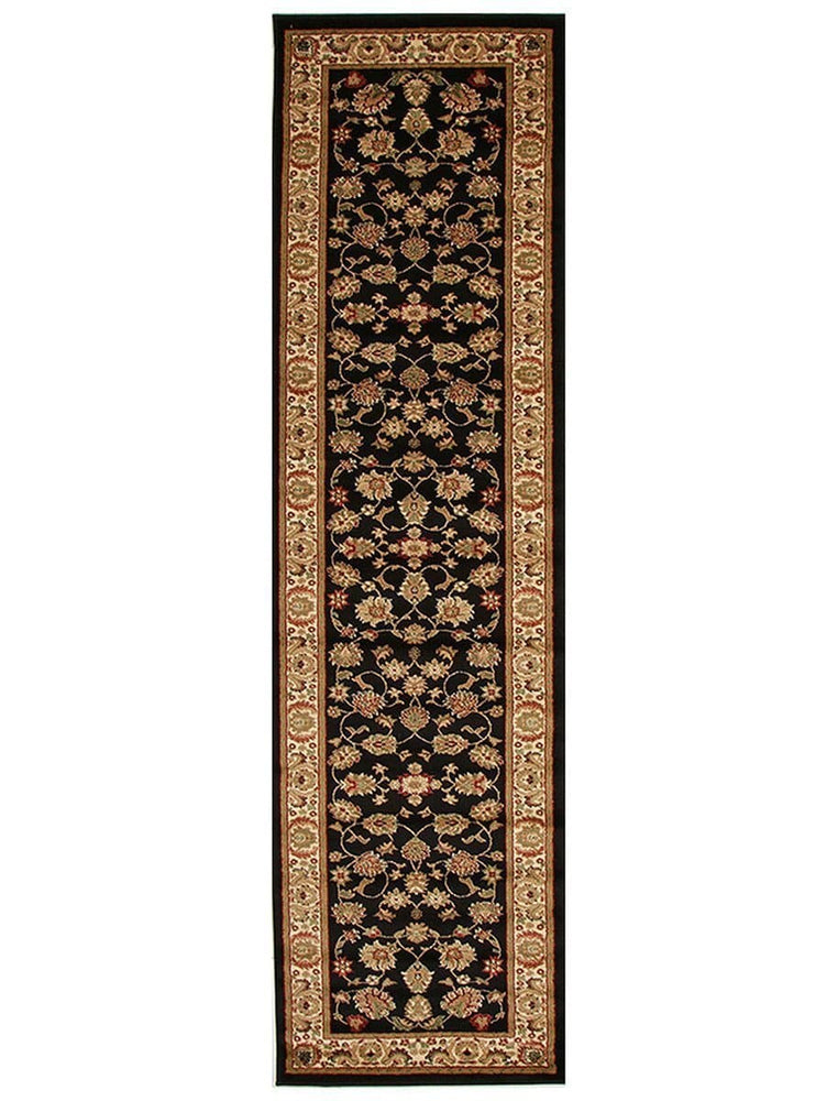 Istanbul black traditional hall way runner