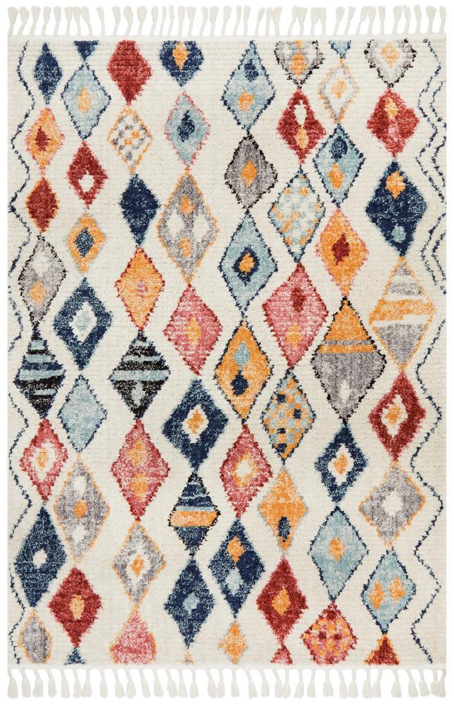 Marrakesh Nour Multi Coloured Bohemian Style Rug