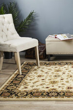Sydney Classic - Ivory & Black Border - Rug