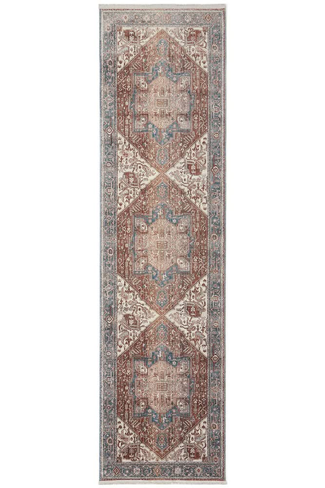 Heriz Hazelnut Runner Rug