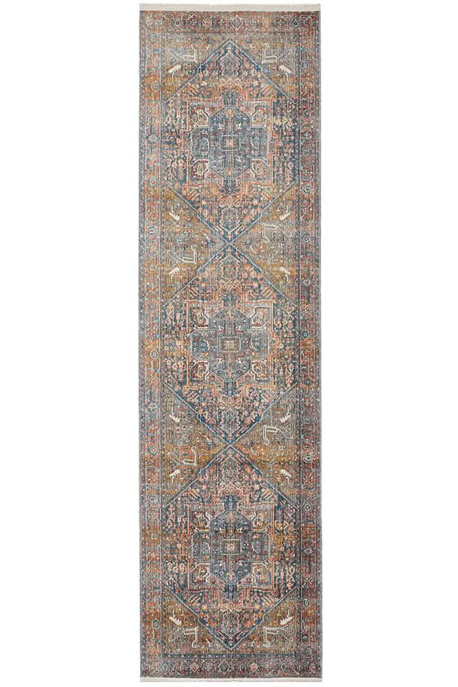 Heriz Rust Runner Rug