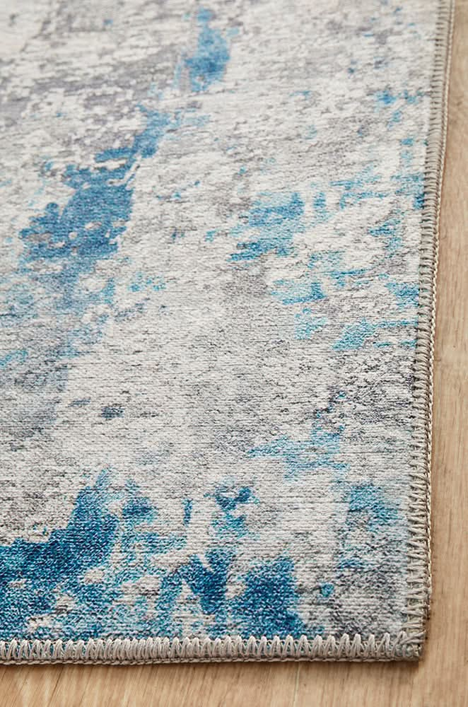 Illusions 132 Blue Runner Rug