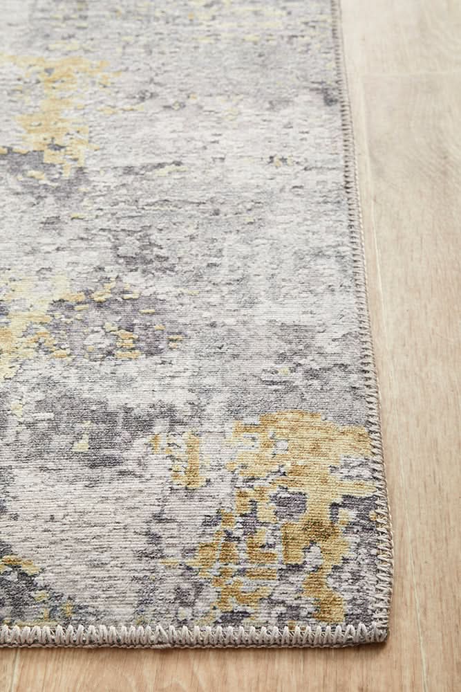 Illusions 156 Gold Runner Rug