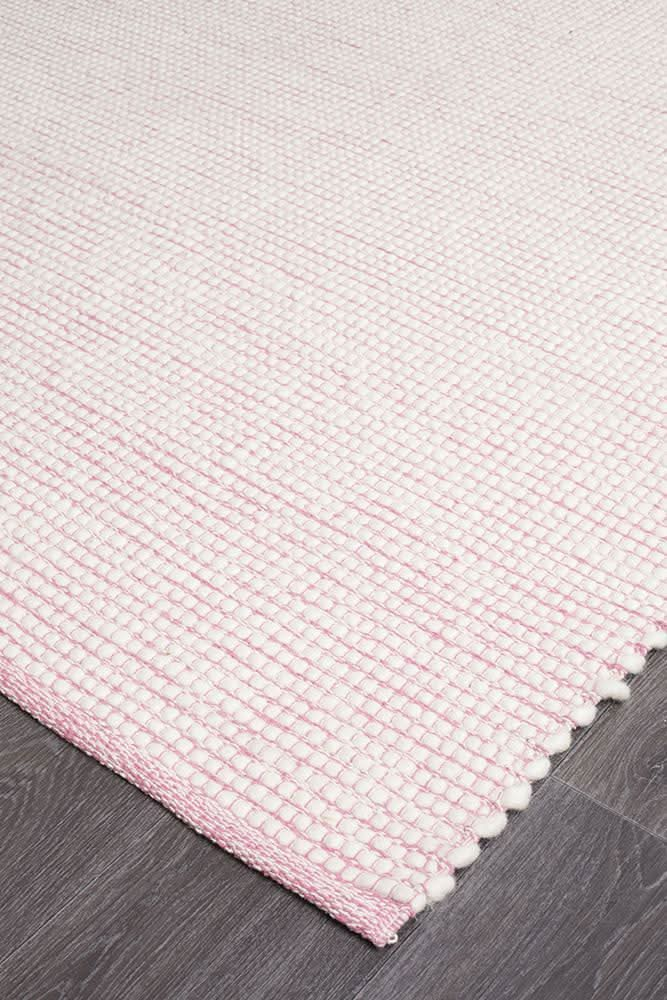 Loft Stunning Wool Pink Rug