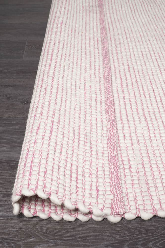 Loft Stunning Wool Pink Rug