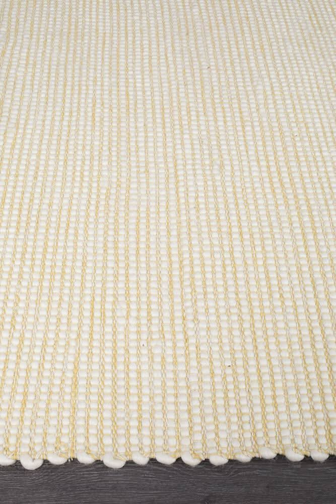 Loft Stunning Wool Yellow Rug