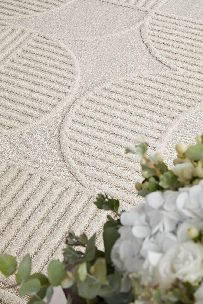 Lotus Leo Beige Runner Rug