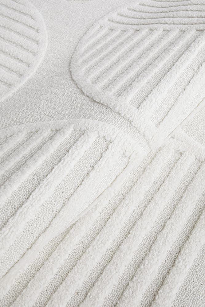 Lotus Leo White Runner Rug