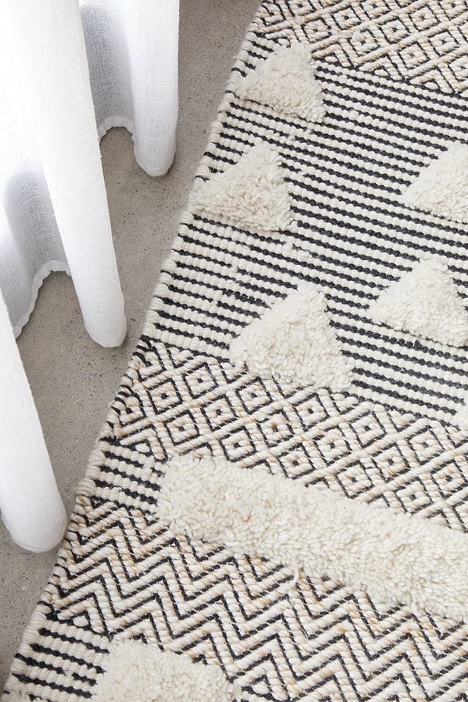 Miller Rhythm 733 Flow Ivory | Wool Mix Rug | Flatweave Rug | RugsPlusOnline