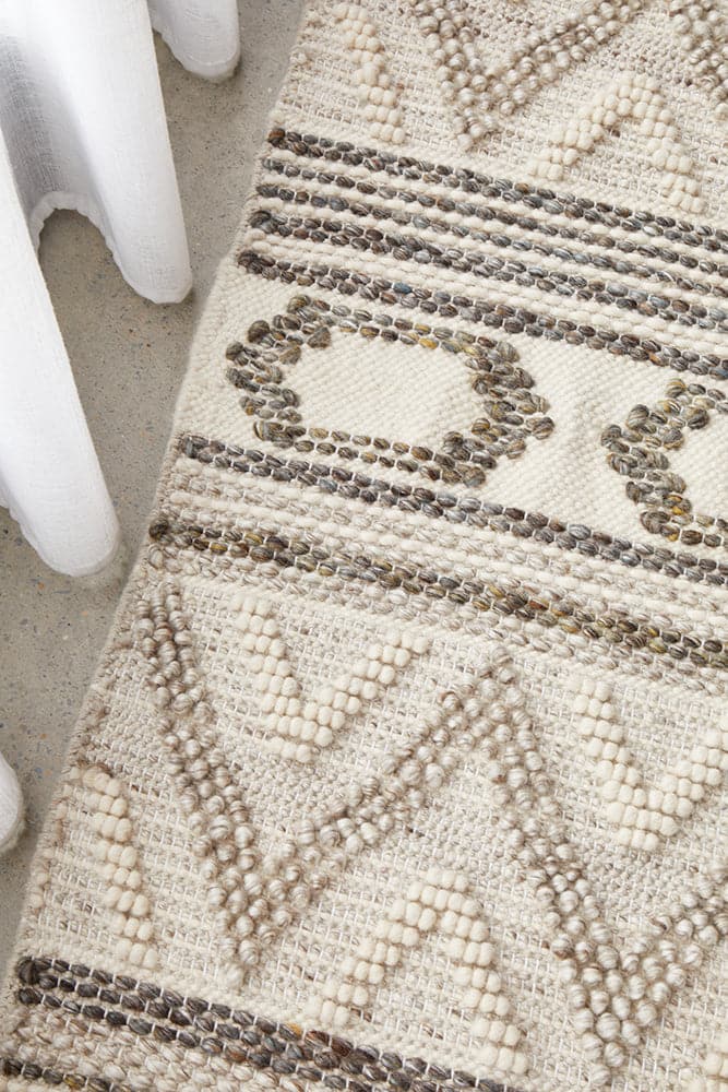 Miller Rhythm 743 Tap Stone | Wool Mix Rug | Flatweave Rug | RugsPlusOnline