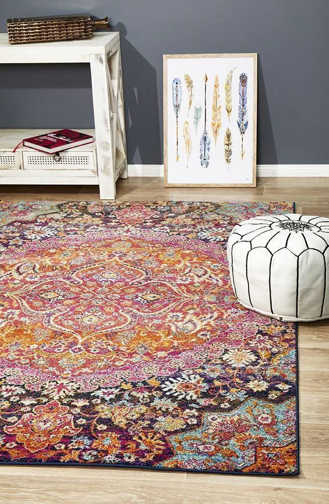 Museum Preston Multi Coloured Rug - Rugs Plus Online