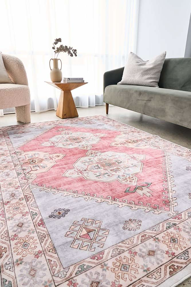 Revive Avril Rose Washable Rug