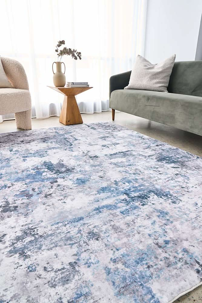 Revive Cato Blue Washable Rug