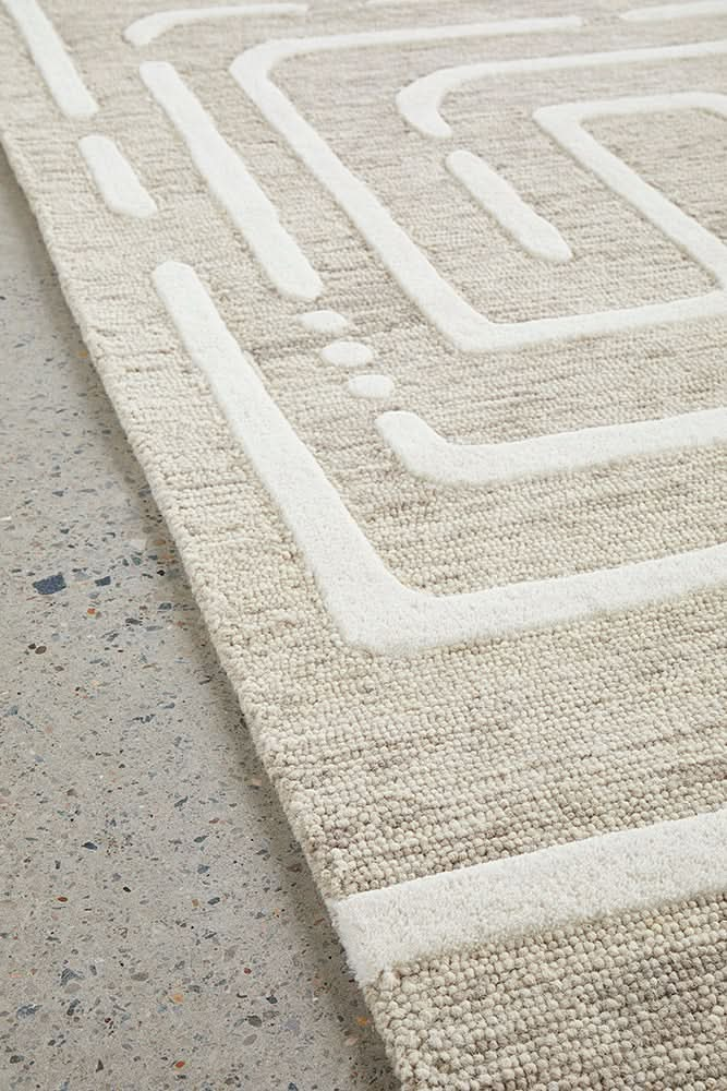 Summit Maze Linen Rug