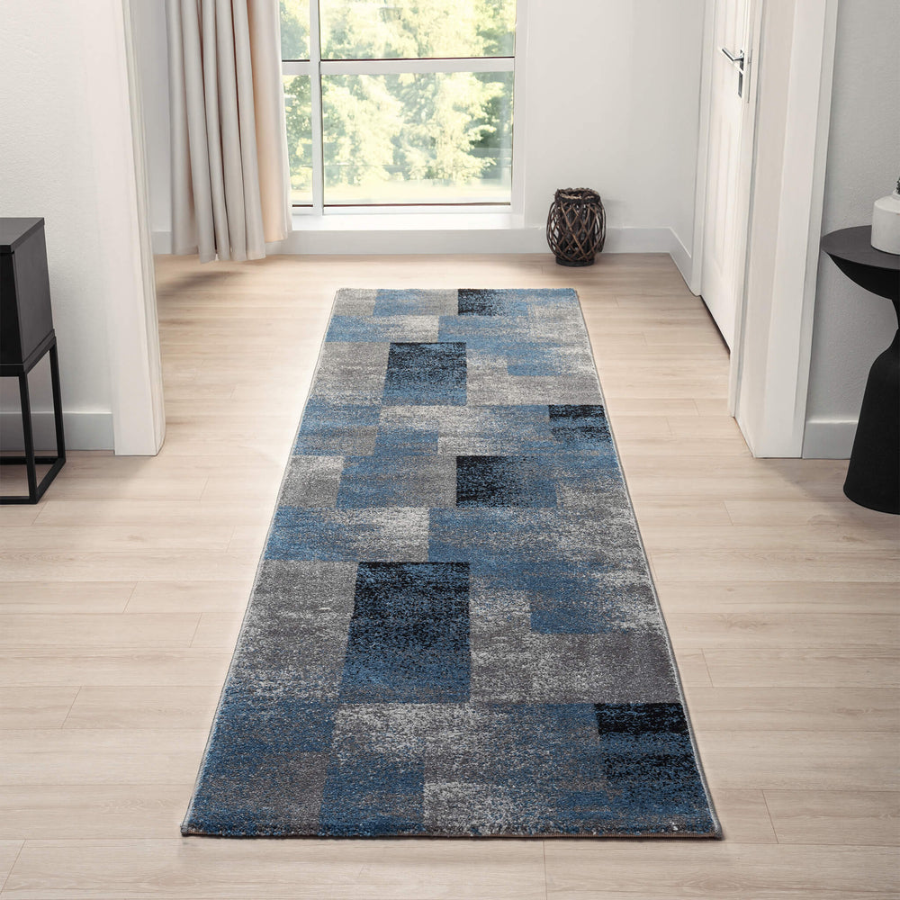 Slater 766 Blue | Hallway Runner | Saray Rugs | Rugs Plus Online