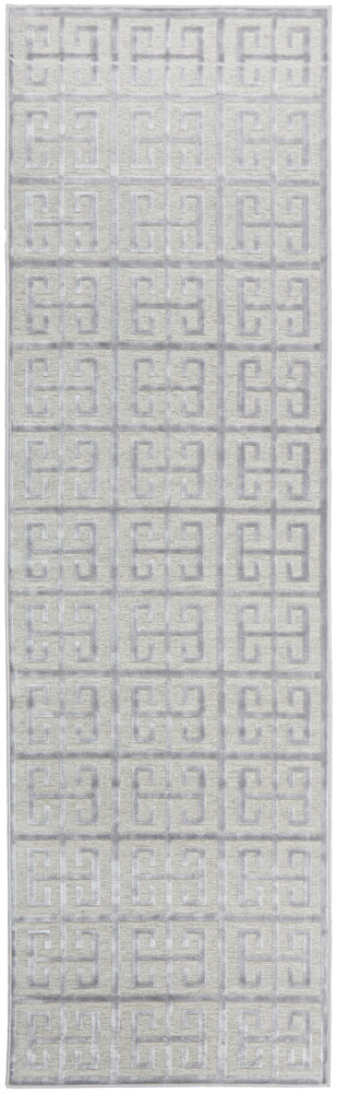York Brenda Silver Runner Rug
