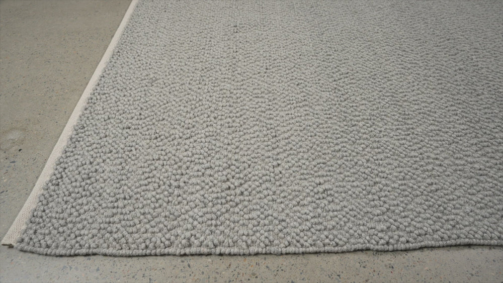 
            
                Load and play video in Gallery viewer, Boucle Grey Rug
            
        