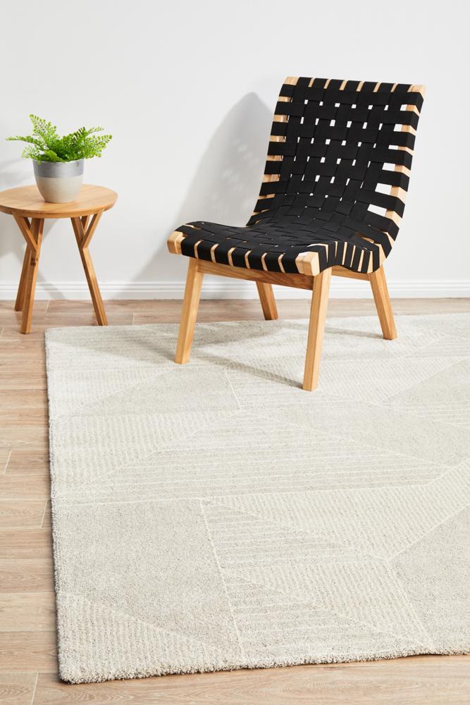 Alpine grey scandinavian style rug