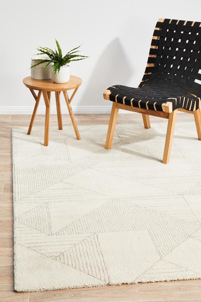 Alpine natural scandinavian style rug