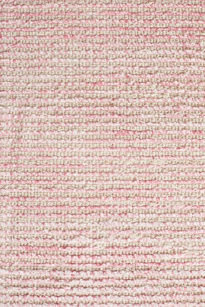 Cloud Cotton Rayon rose flat weave rug