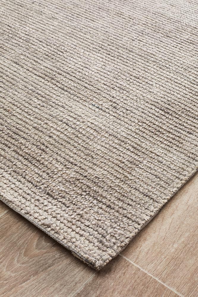 Cloud Cotton Rayon stone flat weave rug