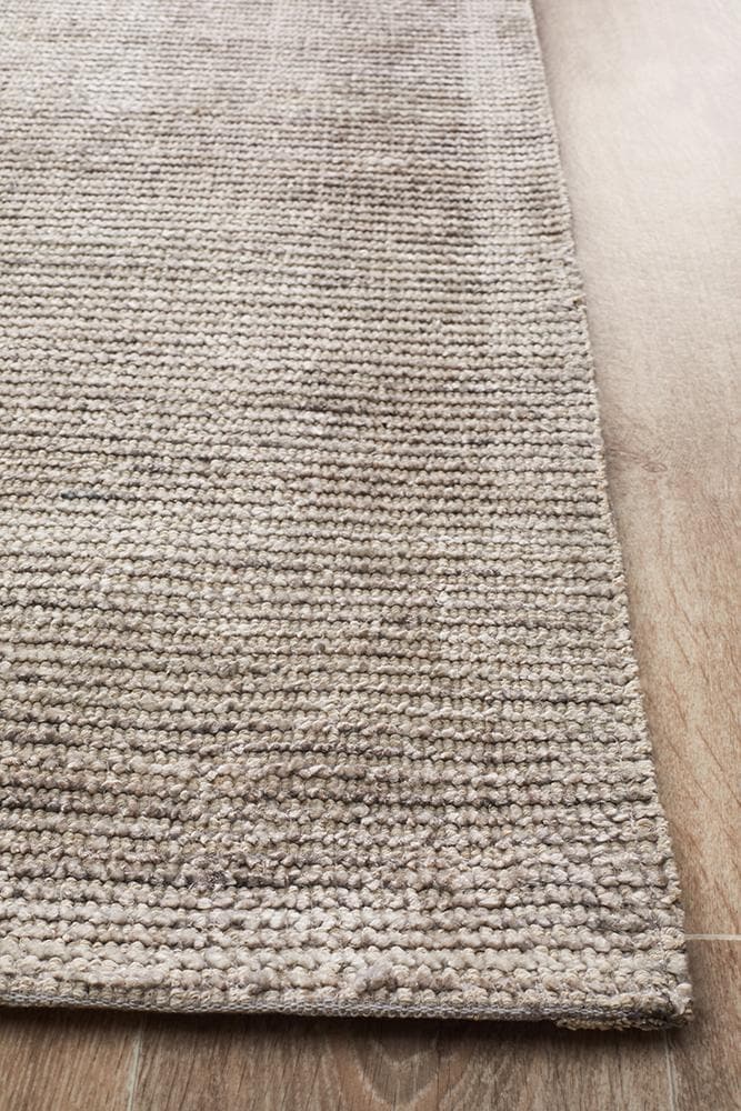 Cloud Cotton Rayon stone flat weave rug