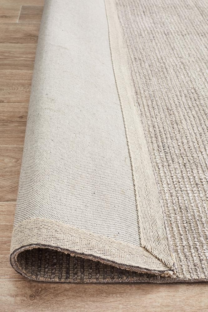 Cloud Cotton Rayon stone flat weave rug