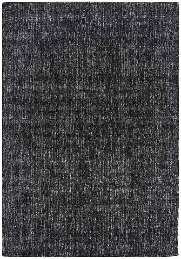Azure Black Contemporary Rug 