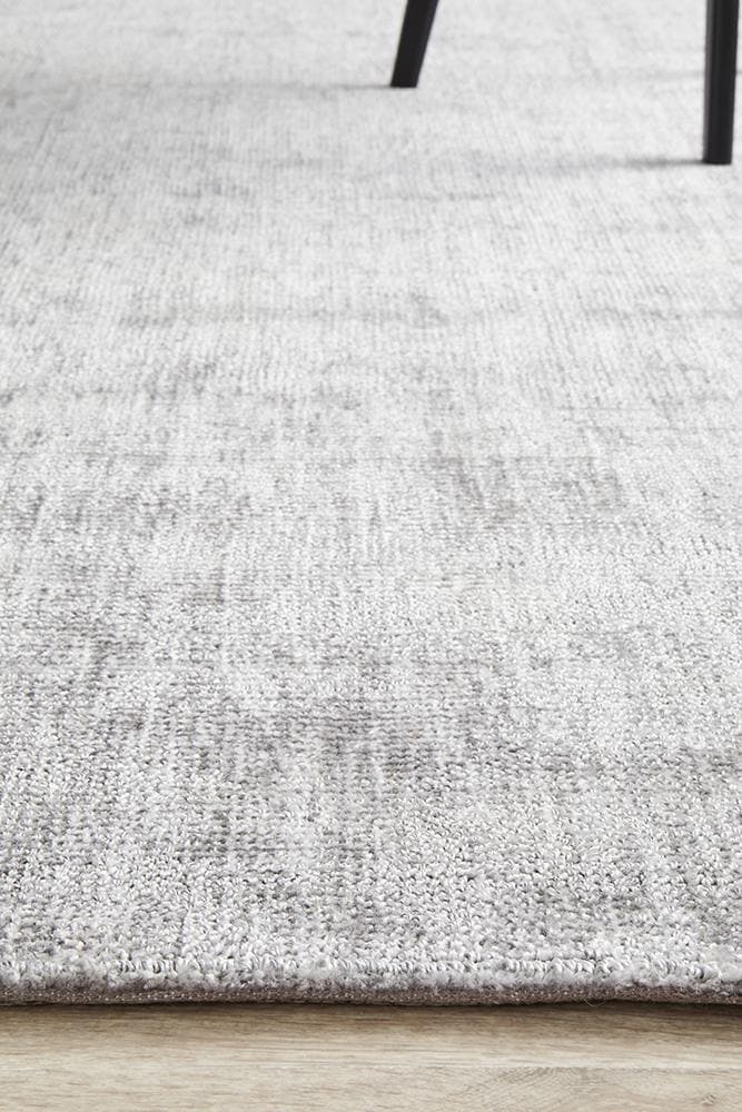 Azure Silver Contemporary Rug 