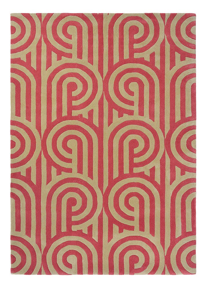 Florence Broadhurst Rug Turnabouts Claret 039200
