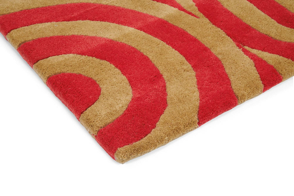Florence Broadhurst Rug Turnabouts Claret 039200
