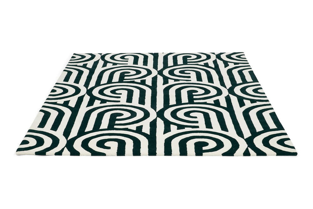 Florence Broadhurst Rug Turnabouts Black 039205