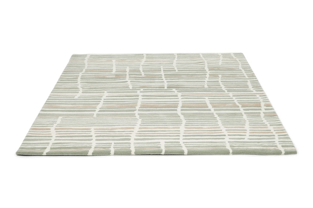 Florence Broadhurst Rug Tortoiseshell Stripe Jade 039808