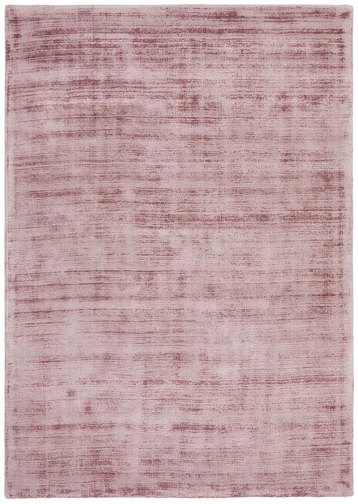 Bliss Blush Viscose Plain Rug 