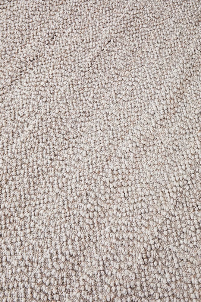 Boucle Natural Rug | Wool Mix Flat Weave Rugs | Rugs Plus Online.
