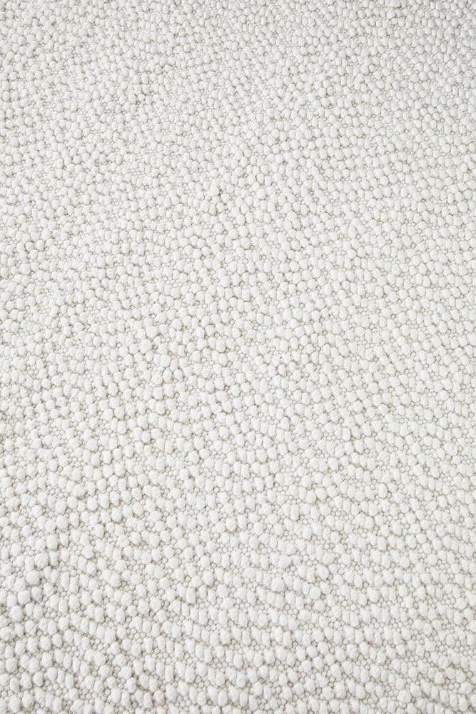 Boucle White Rug