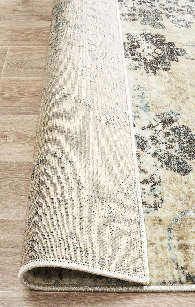 Calypso Versaille bone transitional style rug