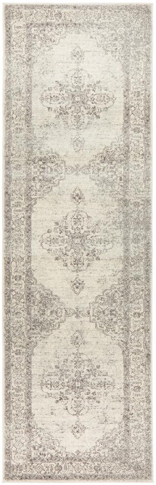 Century Bourque silver hall runner transitional style rug