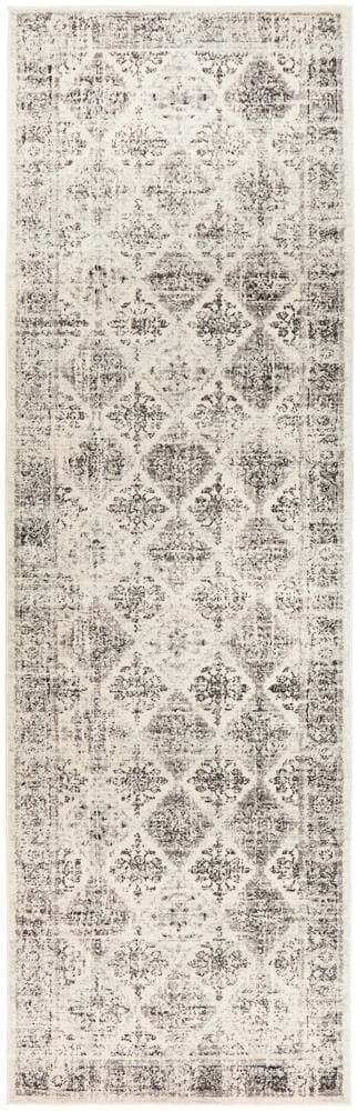 Century Lawrence grey hall runner tribal style rug