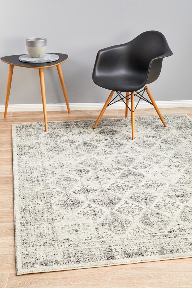Century Lawrence grey tribal style rug