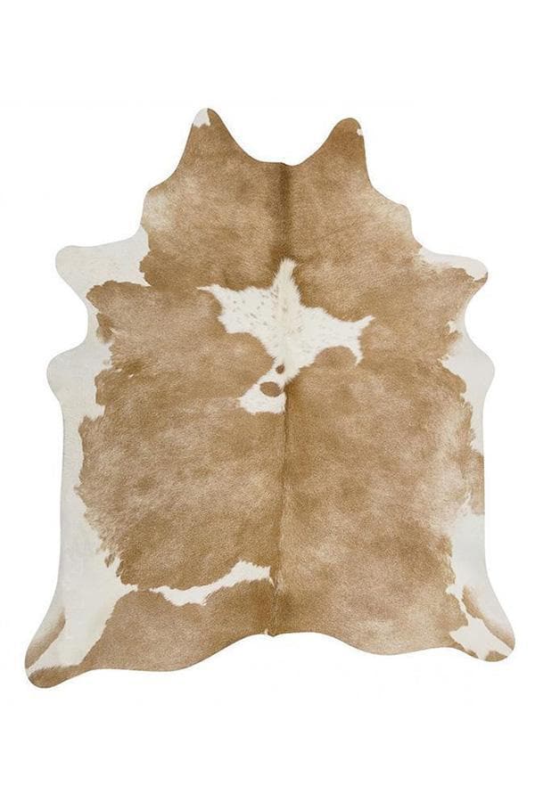  Natural cow hide beige and white