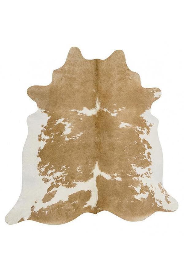  Natural cow hide beige and white