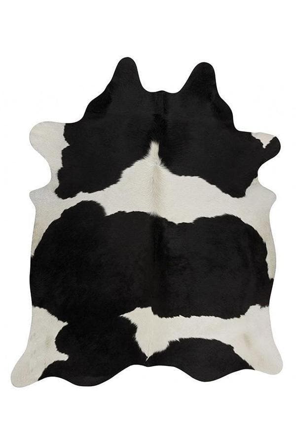 Natural cow hide black and white