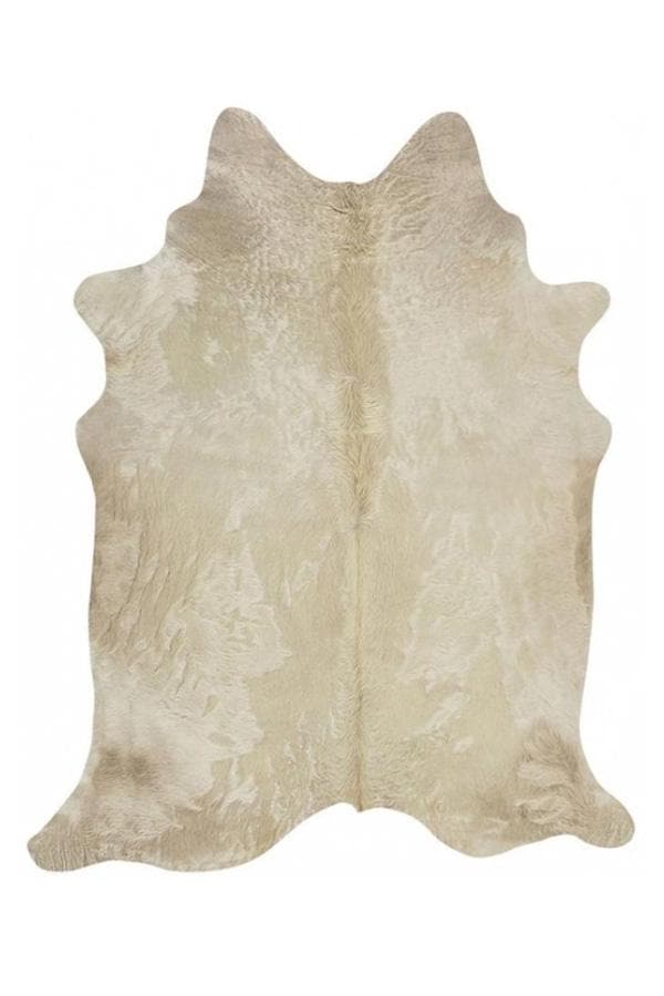 Natural cow hide champagne