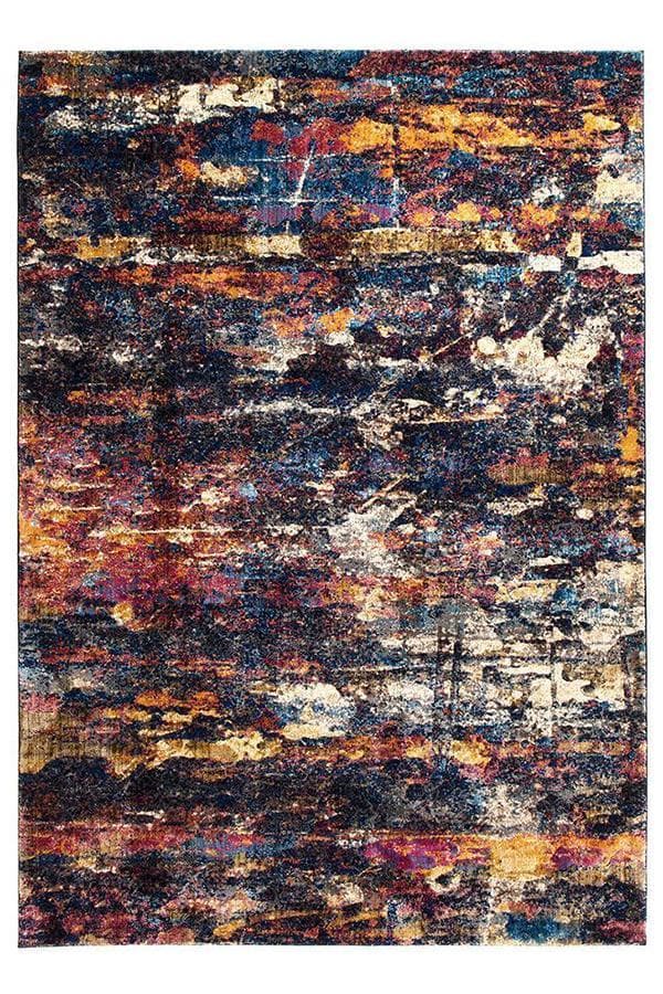 Dreamscape Splash - Midnight modern rug